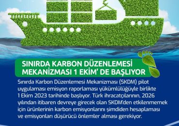 Sınırda Karbon Düzenlemesi Mekanizması 1 Ekim’de Başlıyor